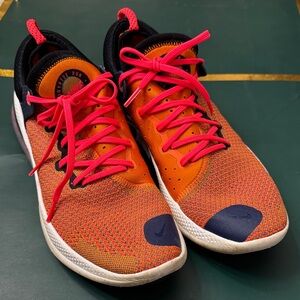 Nike Bright Orange and Pink Athletic Sneakers